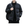 Herren Jacke mit Stehkragen und Lockerer Passform